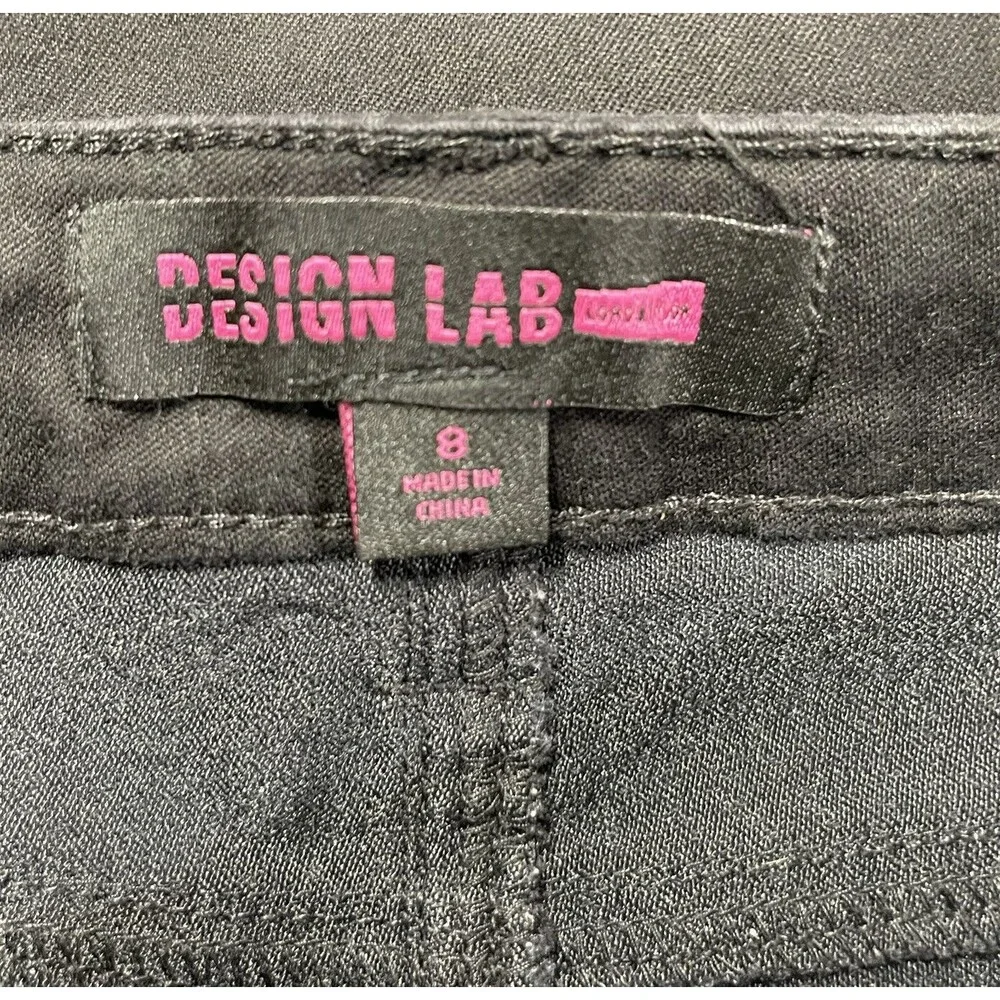 Girls Black Skinny Design Lab Chino Pants Size 8
